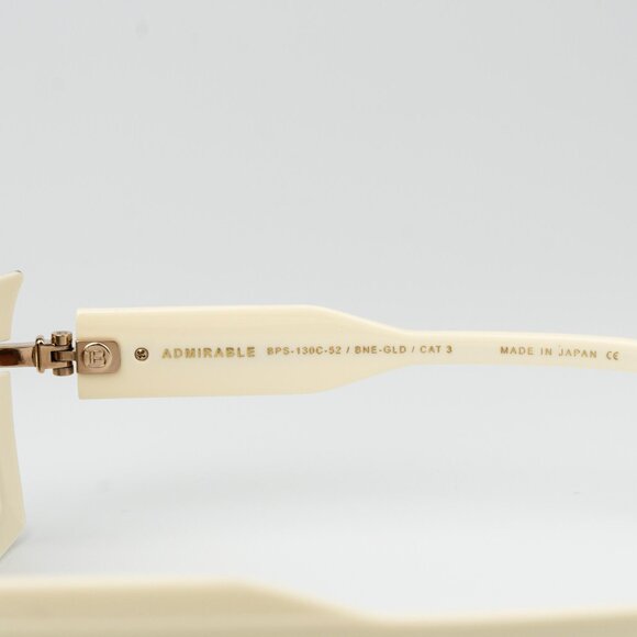 Balmain Women Sunglasses Titanium Gold Bone Brown  Rectangle ADMIRABLE BPS-130C - Picture 10 of 14